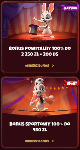 bonusy w kasynie Magius